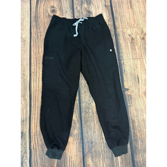 FIGS Women's Zamora Jogger Scrub Pants Black Size Medium Workwear - Picture 2 of 5
